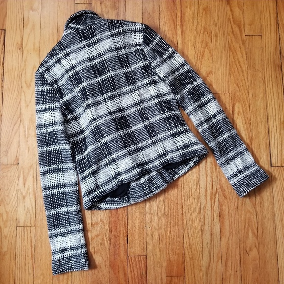 Lucky Brand Blazer Jacket Black White Small - Picture 6 of 6